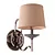 Chrome Newport Sconce with Beige Shade 3D model small image 1