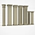 Natural Stone Columns Set 3D model small image 2