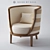 Pearl Elegance: Shine Chair 3D model small image 1