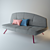 Contemporary Bandy Sofa-Bed 3D model small image 1