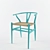 Wegner Wishbone Chair: Sleek Design for Modern Spaces 3D model small image 1