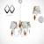 Playful Chandelier and Sconce Set 3D model small image 1