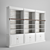 Retro Chic Bookshelf 3D model small image 1