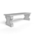 Outdoor Park Bench 3D model small image 3