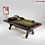 Deluxe Italian Abbiati Casino Roulette Table 3D model small image 1