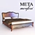 Metamorfosi Italian Bed 3D model small image 1