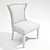 Elegant Kalli Dining Chair 3D model small image 3