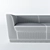 Langlois-Meurinne Sofa: Luxurious Comfort 3D model small image 3