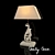 Coastal Charm: Dolphin Table Lamp 3D model small image 1