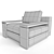 Turri Contemporary Collection Chair 3D model small image 3
