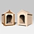 Title: Cozy Canine Booth - Soft Accommodation for Your Pets 3D model small image 1