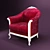 Elegant Gala Chair 3D model small image 1