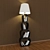 Shelf-Floor Lamp: Stylish and Functional 3D model small image 1