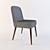 Elegant Da Vinci Upholstered Chair 3D model small image 1