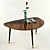 Lacquered Rosewood Coffee Table 3D model small image 1