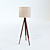 Sleek 150x50 Floor Lamp 3D model small image 1