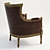Century Regal Chair - Elegant and Comfortable 3D model small image 2
