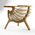 ErgoGarden Outdoor Chair 3D model small image 1