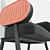 Moon I Armchair: Limited Edition Ebonized Beech Upholstered Design 3D model small image 1
