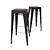 Leather Bar Stool 3D model small image 1