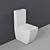 Kerasan Ego 3217: Modern Monoblock Toilet 3D model small image 1