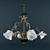 Elegant Crystal Chandelier 3D model small image 1