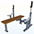 Competition Bench with Safety Supports & Adjustable Racks 3D model small image 1