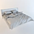 Sleek and Stylish Bonaldo Bed 3D model small image 3