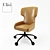 Ulivi Rose Leather Office Chair 3D model small image 1