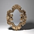 Elegant Gold Framed Mirror 3D model small image 1