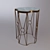 Brass Sun Side Table: Elevated Elegance 3D model small image 1