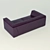 Luxury Italian Leather Sofa - Koinor Leggero 3D model small image 3