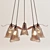 Elegant Multi-Light Pendant 3D model small image 1