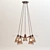 Elegant Multi-Light Pendant 3D model small image 2