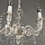 Opulent Brocade 6-arm Chandelier 3D model small image 2