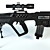 High-Powered TAR-21 Assault Rifle 3D model small image 1