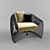 Elegant Wave Armchair 3D model small image 2