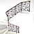 Elegant Staircase for Timeless Charm 3D model small image 1