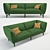 Comfortable and Stylish High Arm Sofa 3D model small image 1