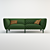 Comfortable and Stylish High Arm Sofa 3D model small image 2