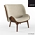 French Made Perrouin Kalin Armchair 3D model small image 1