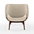 French Made Perrouin Kalin Armchair 3D model small image 2