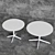 Modern Round Tables: 700mm & 800mm 3D model small image 2