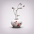 Elegant Japanese Floral Vase 3D model small image 1
