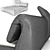 Adjustable Headrest Bed 3D model small image 3
