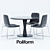 Poliform Ventura Flute: Stylish Tables and Chairs 3D model small image 1