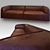 Elegant Asymmetric Sofa System 3D model small image 1