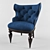 Viktoria Accent Chair: Elegant and Comfortable 3D model small image 1