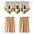 Country Kitchen Curtains: Rustic Charm for Any Home 3D model small image 1