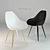 Sleek Dimple Slice Chair 3D model small image 1